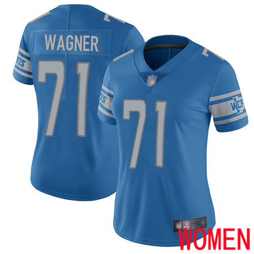 Detroit Lions Limited Blue Women Ricky Wagner Home Jersey NFL Football 71 Vapor Untouchable